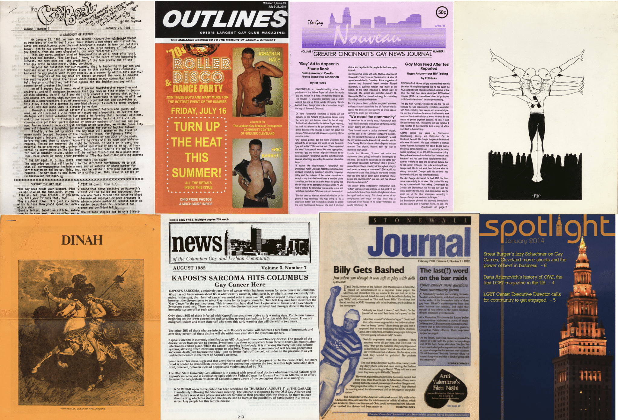 EXTRA! EXTRA!:  Celebrating 15 Examples (and 50+ years) of Ohio LGBTQ+ Publications