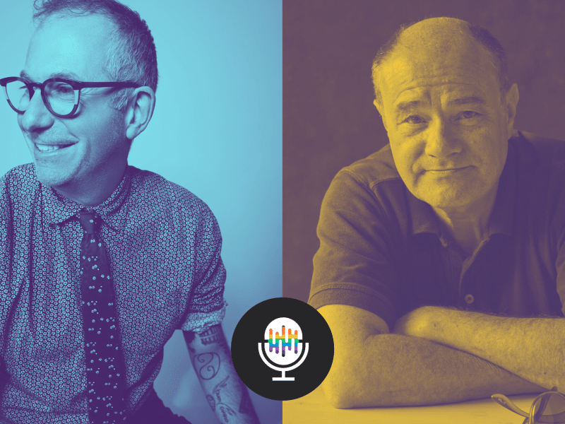 (left to right) Ken Schneck and Mark Segal on this week's episode of This News is So Gay