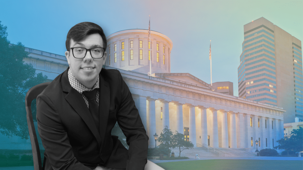 In college, he was “MAGA Christopher.” Now he has come out as bisexual and is trying to unseat the Republican